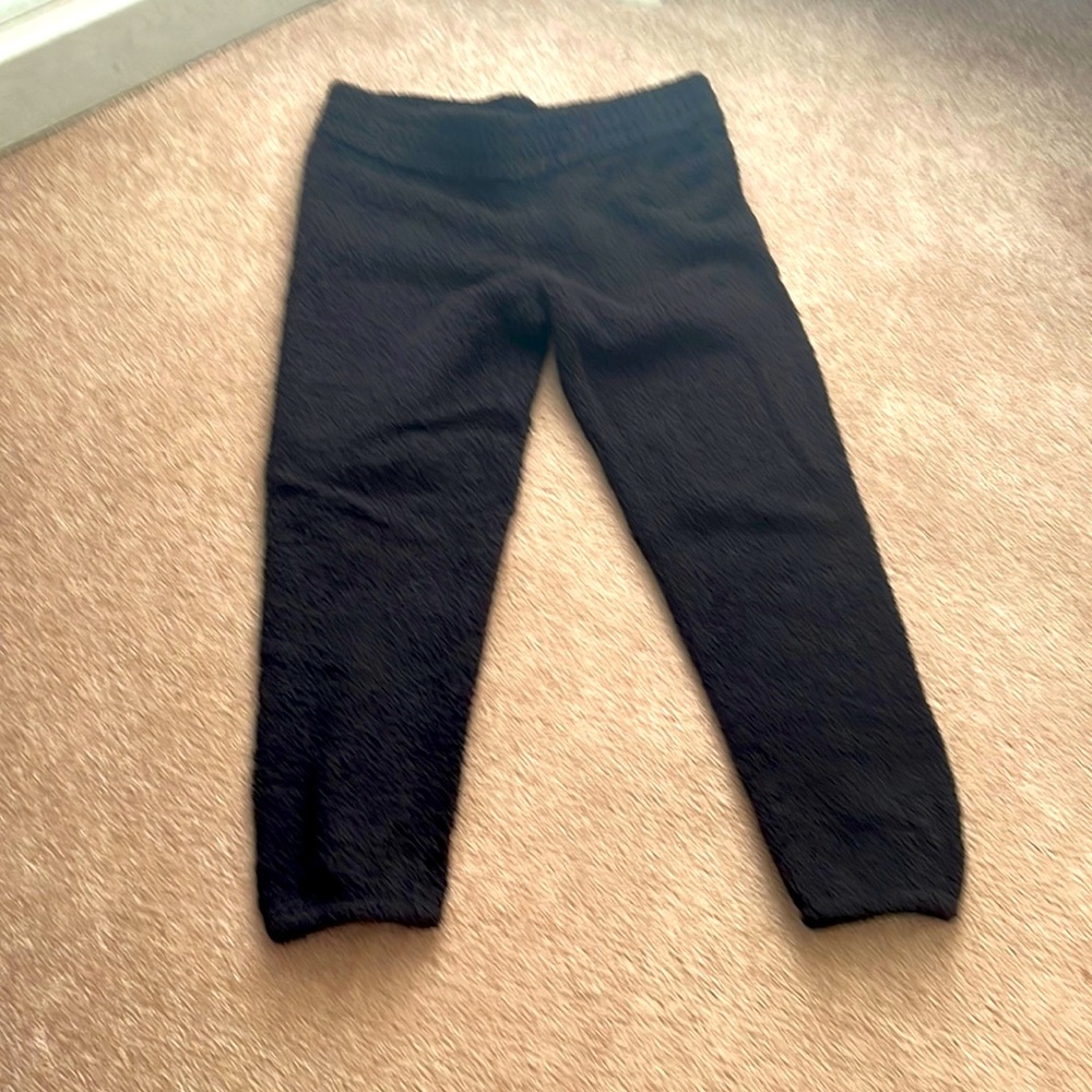 ☃️EUC☃️ - Ladies UGG fuzzy PJ Sherpa joggers black size Large